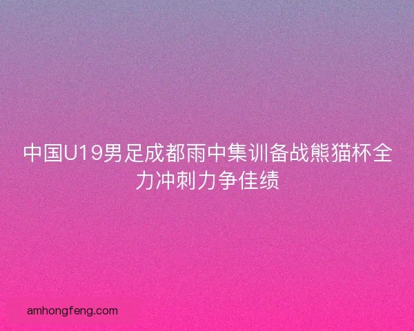中国U19男足成都雨中集训备战熊猫杯全力冲刺力争佳绩